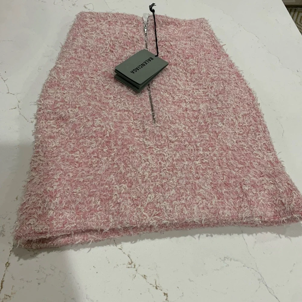 Balenciaga Cotton Tweed Mini Skirt Size XS